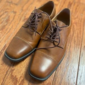 Classic Brown Alfani Leather Men's Shoes size 10